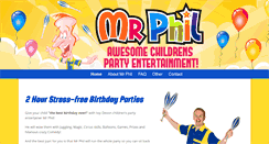 Desktop Screenshot of mrphilparties.co.uk